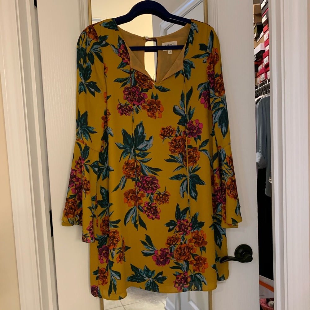 Everly Miss Marigold Print Dress